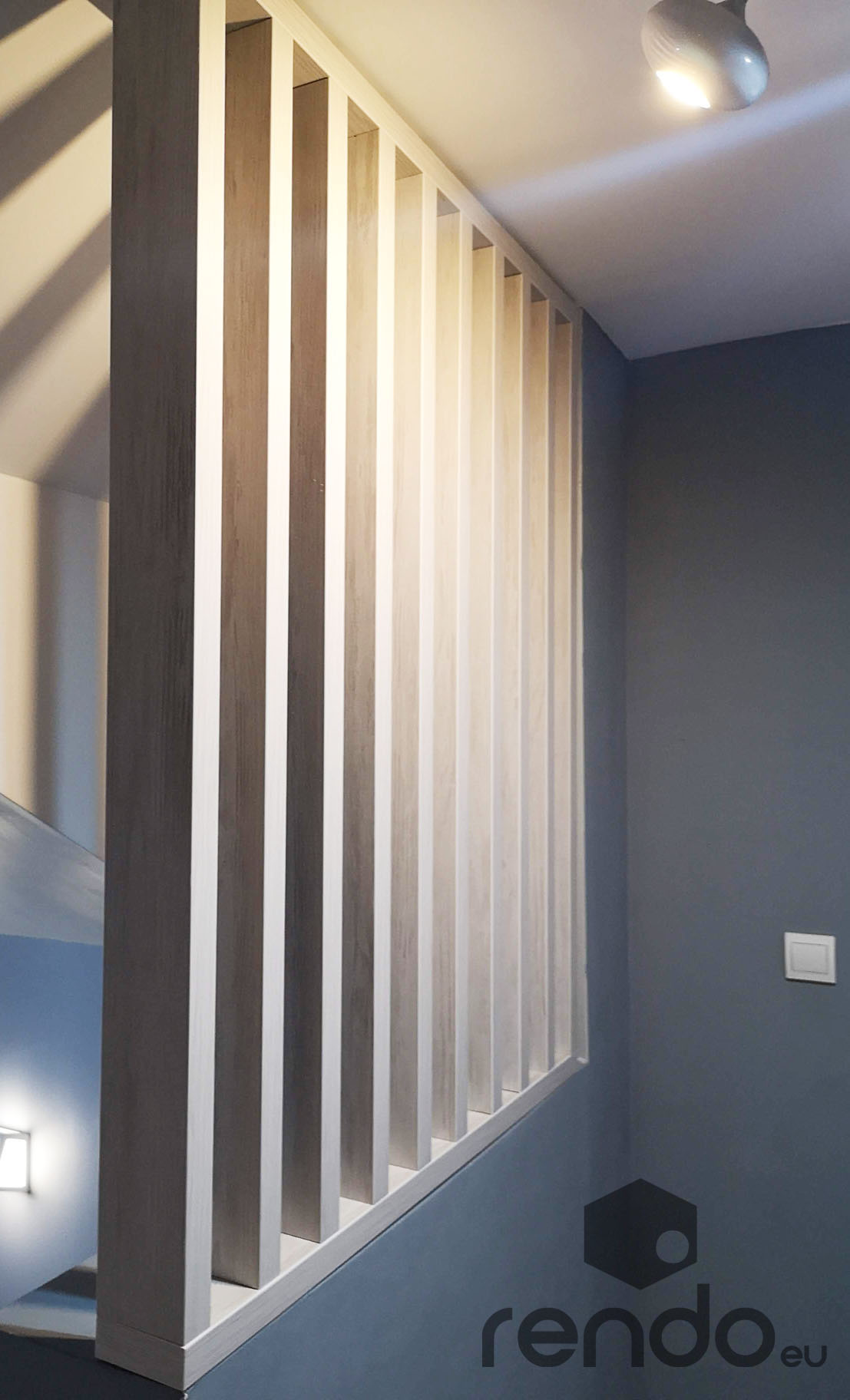lamelki sciana panel azurowy slatted wall3